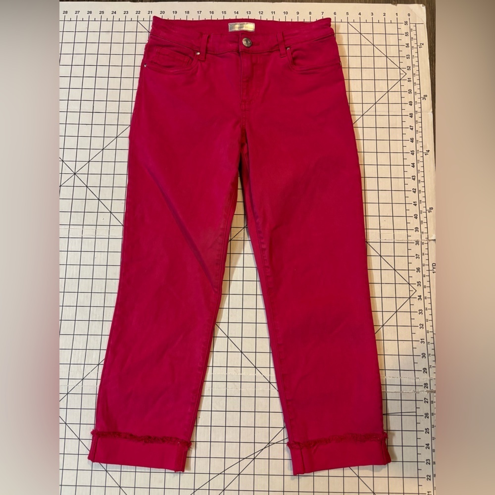 NWOT Kut From The Kloth Women’s‎ Size 6 Pink Amy Crop Straight Leg Jeans